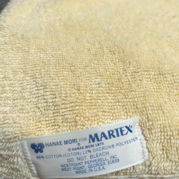 Vintage Hanae Mori for Martex towels Set of 2 - Picture 4 of 8